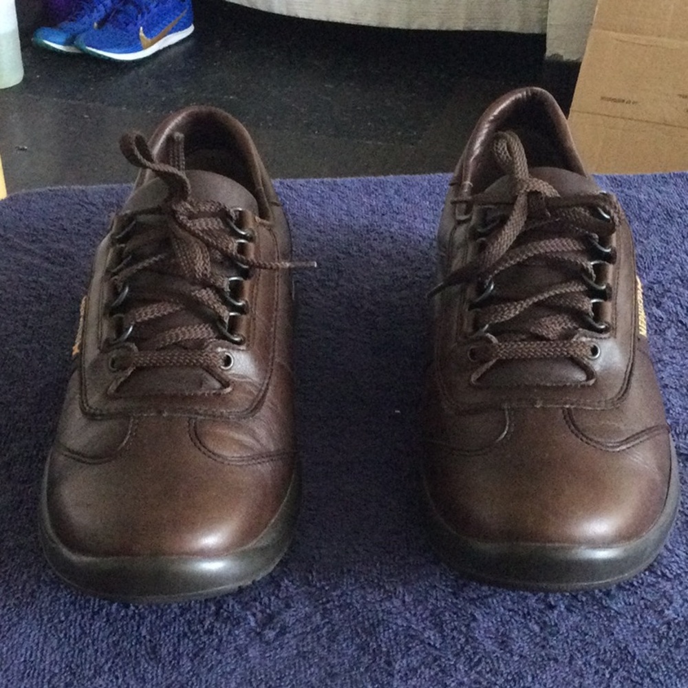 Men's Casual Brown Leather Lace-Up Shoes